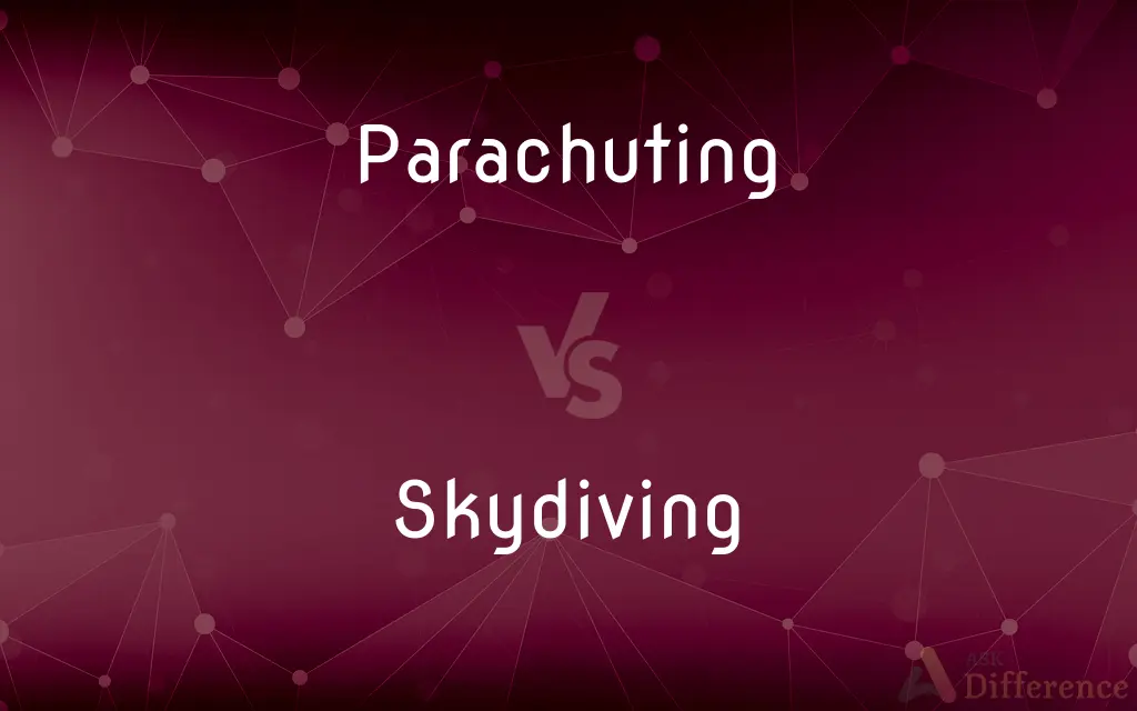 Parachuting vs. Skydiving — What's the Difference?