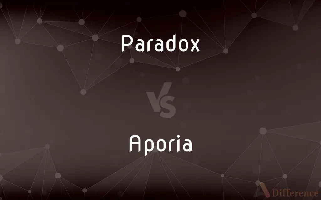 Paradox vs. Aporia — What's the Difference?