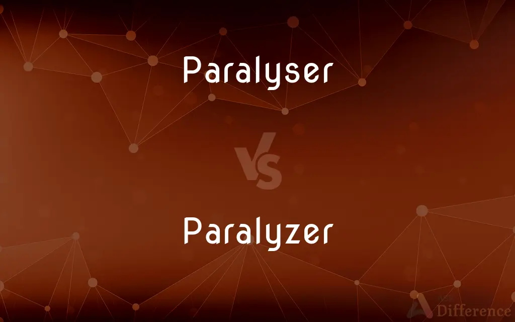 Paralyser vs. Paralyzer — What's the Difference?