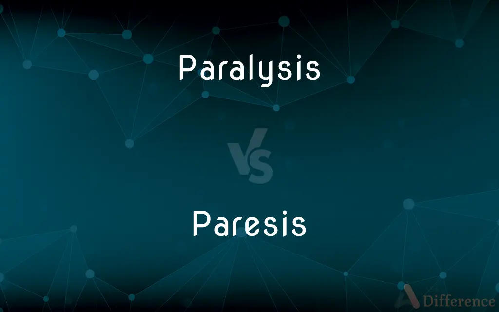 Paralysis vs. Paresis — What's the Difference?