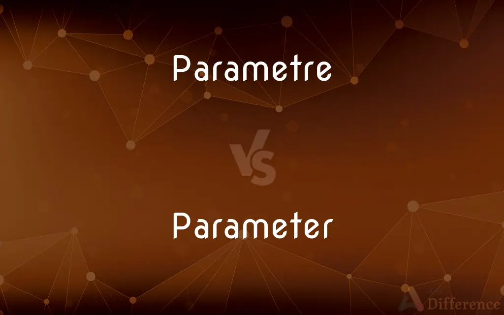 Parametre vs. Parameter — Which is Correct Spelling?