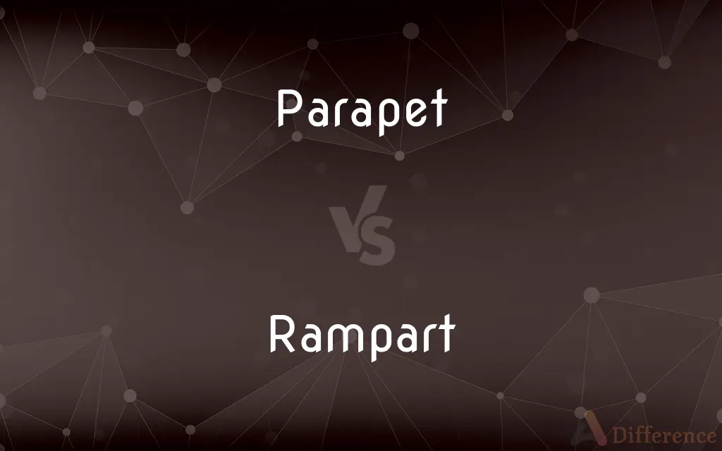 Parapet vs. Rampart — What's the Difference?