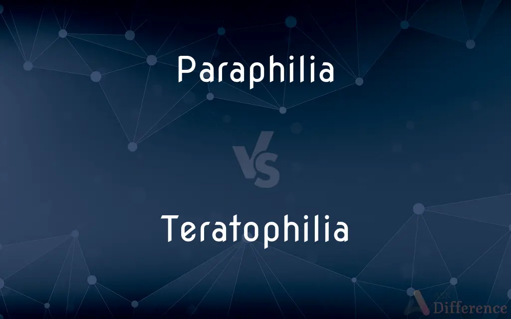 Paraphilia vs. Teratophilia — What's the Difference?