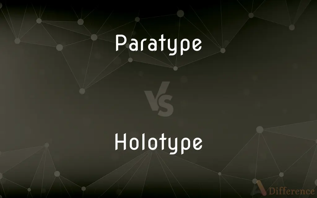Paratype vs. Holotype — What's the Difference?