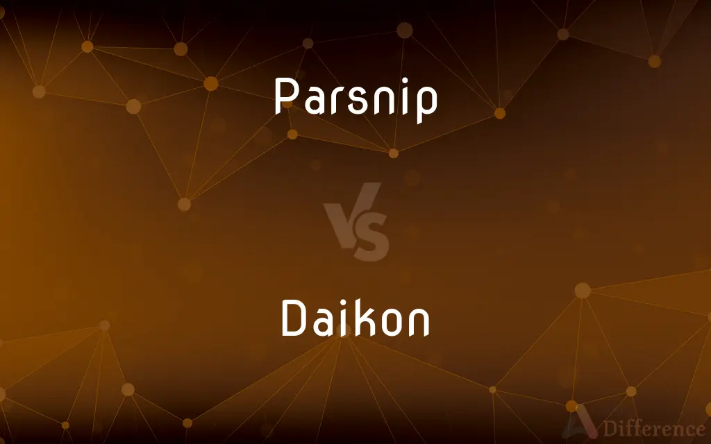 Parsnip vs. Daikon — What's the Difference?