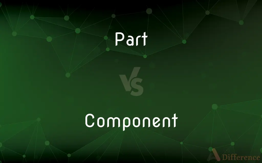 Part vs. Component — What's the Difference?