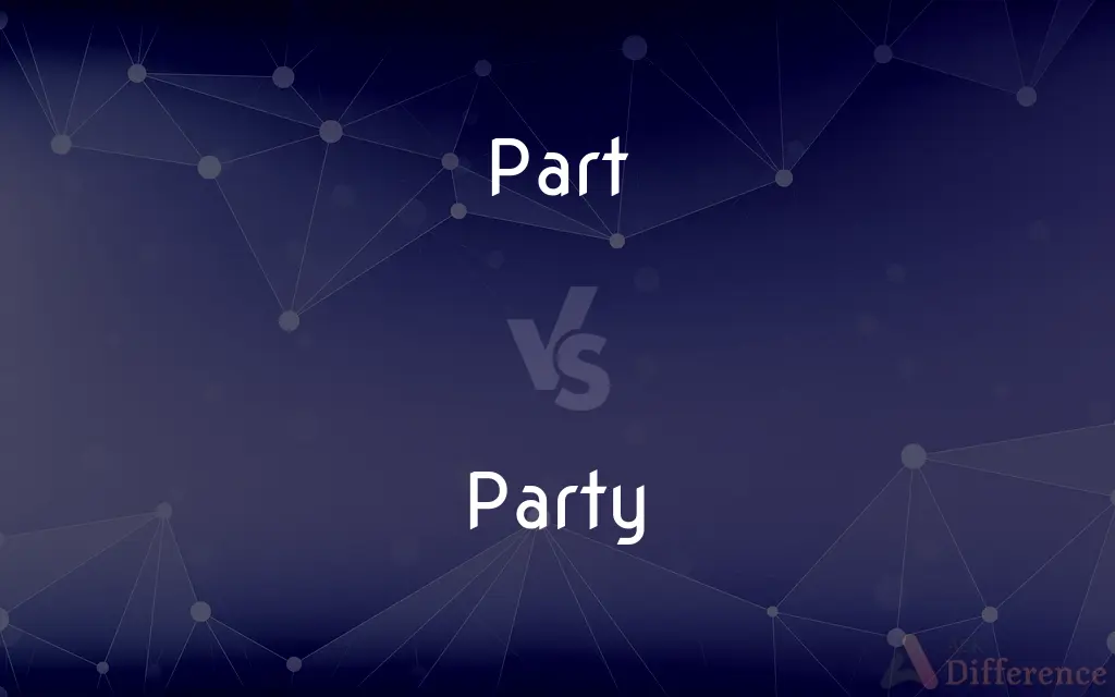 Part vs. Party — What's the Difference?