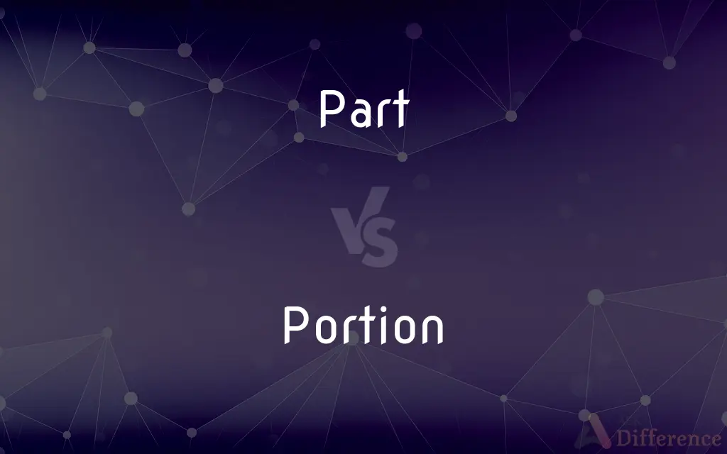 Part vs. Portion — What's the Difference?