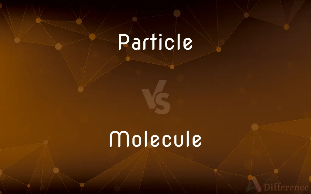 Particle vs. Molecule — What's the Difference?