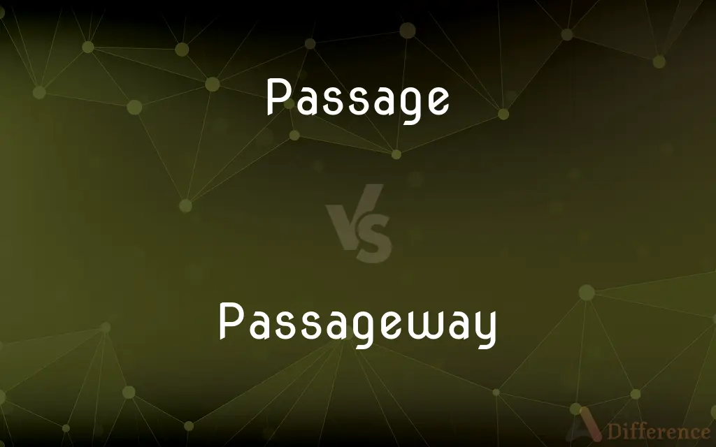 Passage vs. Passageway — What's the Difference?