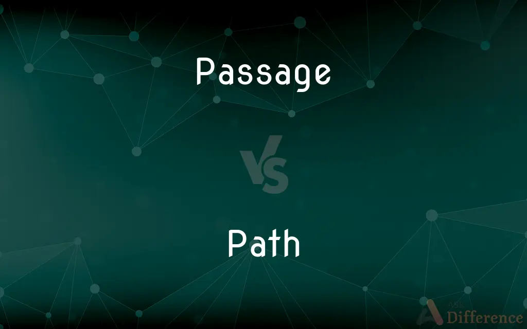 Passage vs. Path — What's the Difference?