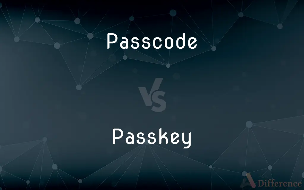Passcode vs. Passkey — What's the Difference?