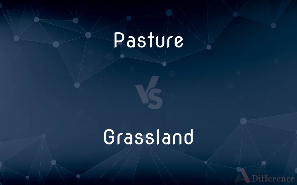Pasture vs. Grassland — What's the Difference?