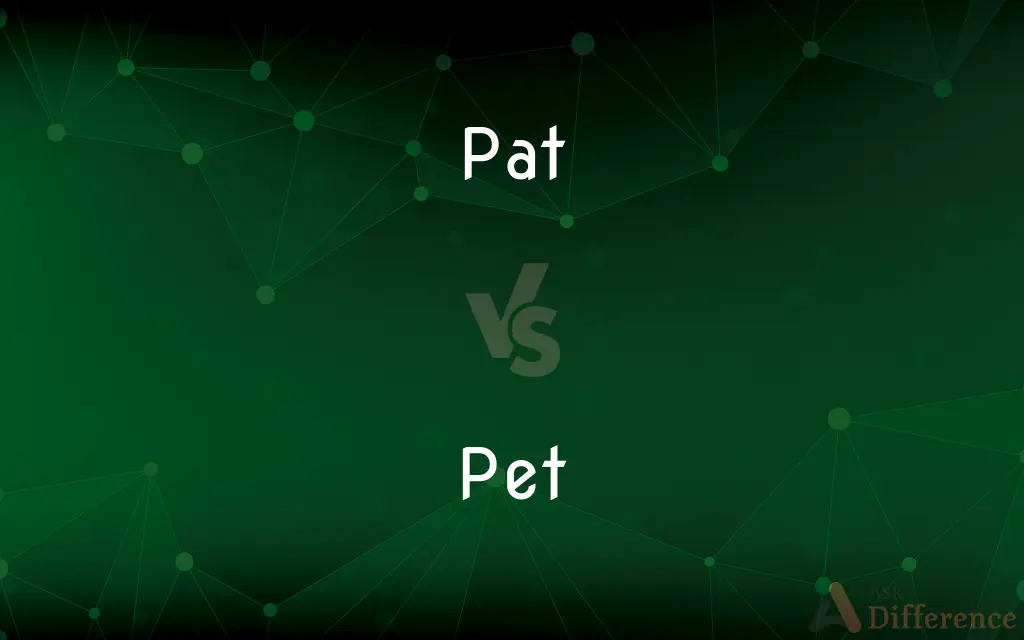 Pat vs. Pet — What's the Difference?