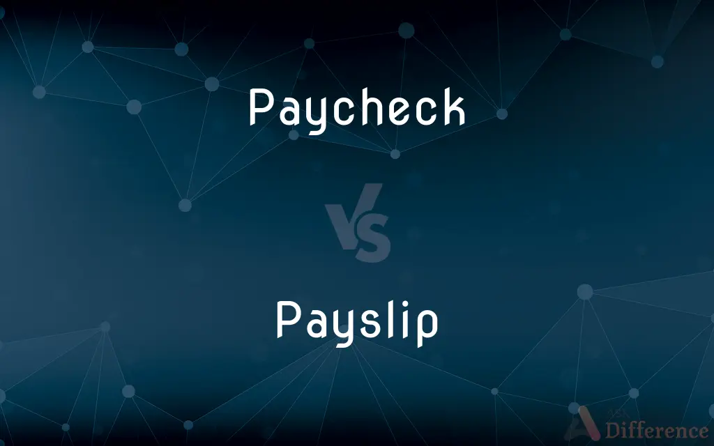 Paycheck vs. Payslip — What's the Difference?