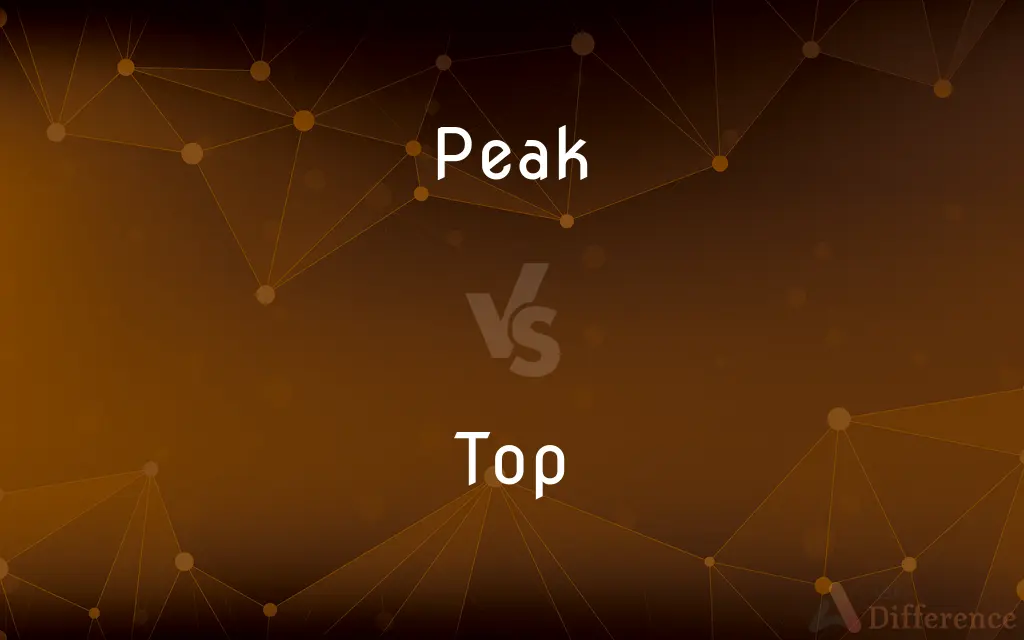 Peak vs. Top — What's the Difference?