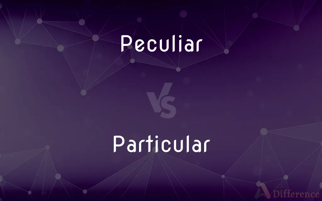Peculiar vs. Particular — What's the Difference?