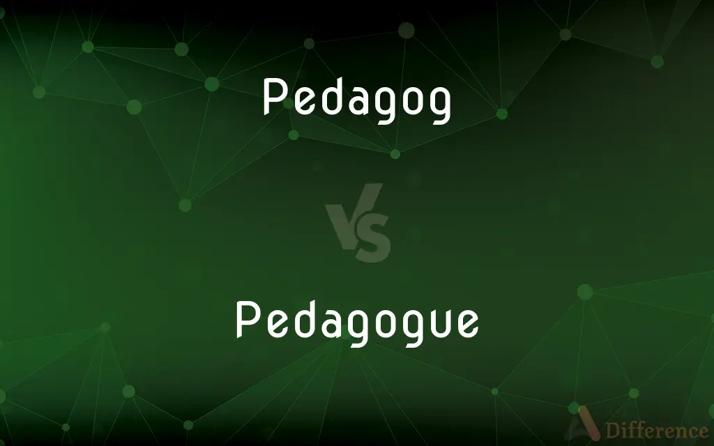 Pedagog vs. Pedagogue — What's the Difference?
