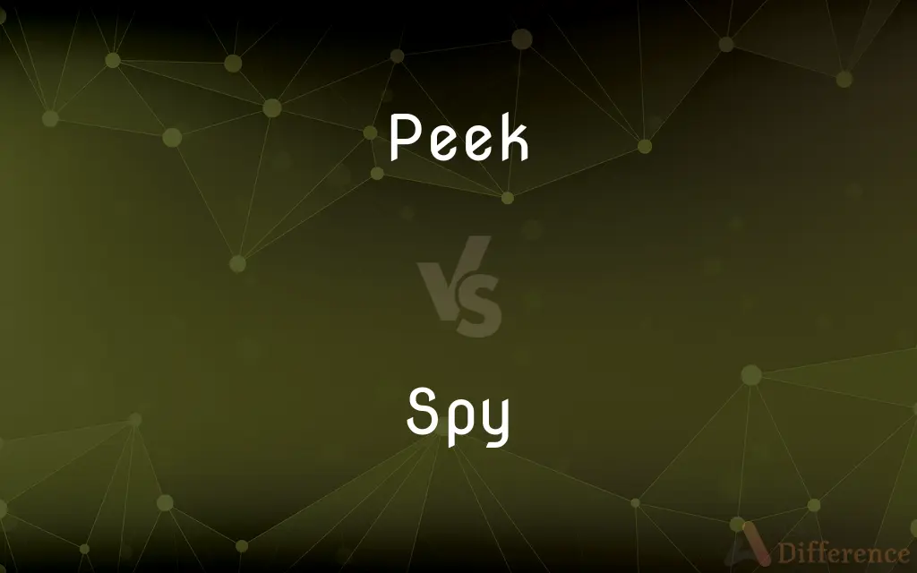 Peek vs. Spy — What's the Difference?