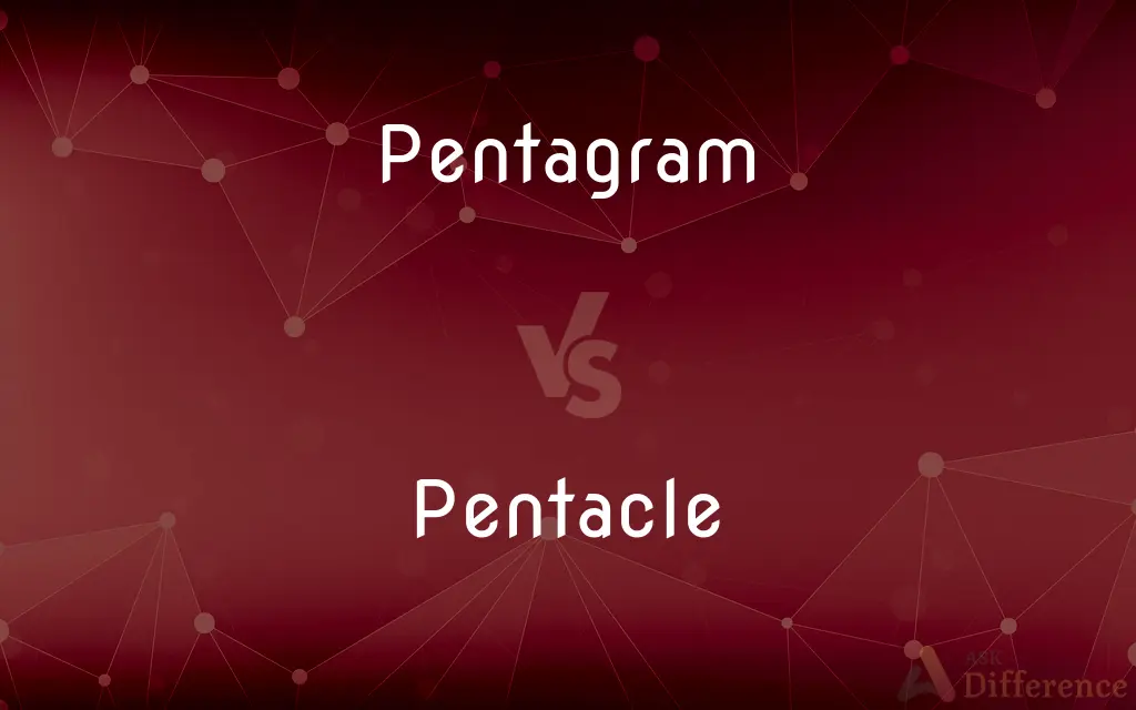 Pentagram vs. Pentacle — What's the Difference?