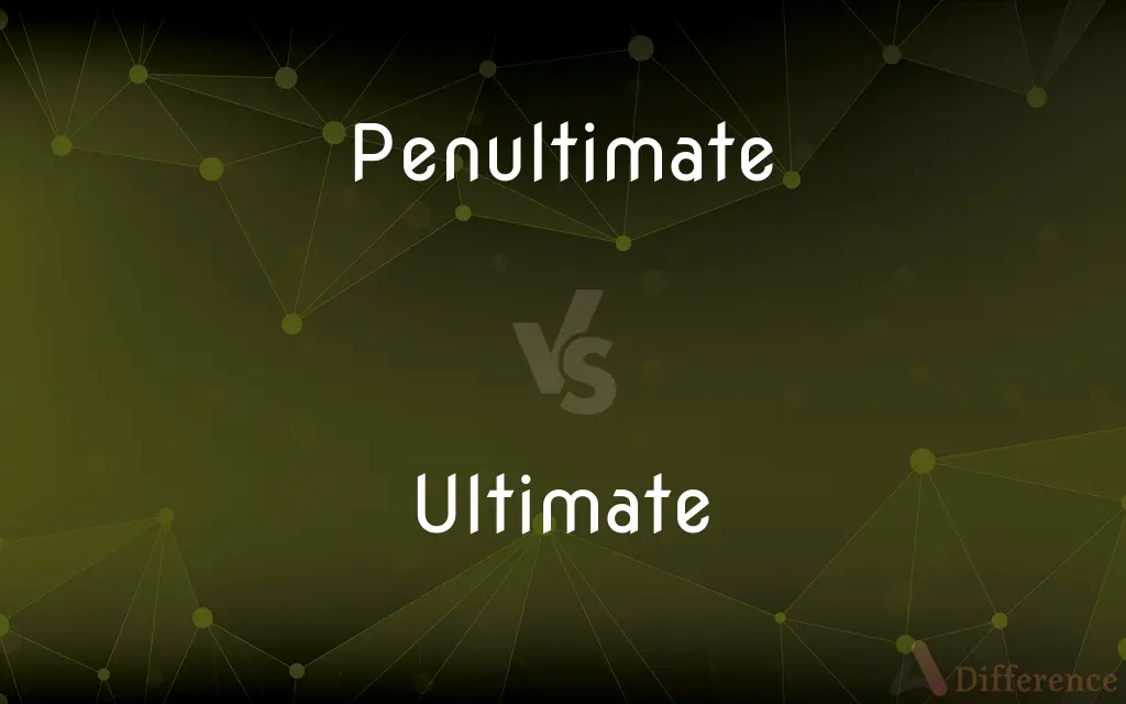 Penultimate vs. Ultimate — What's the Difference?