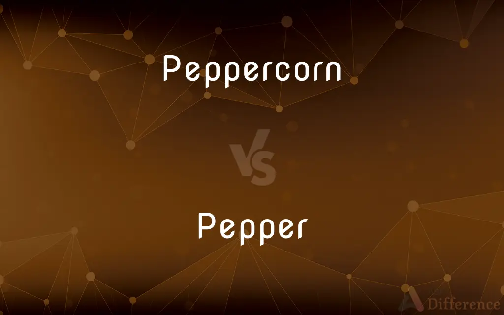 Peppercorn vs. Pepper — What's the Difference?