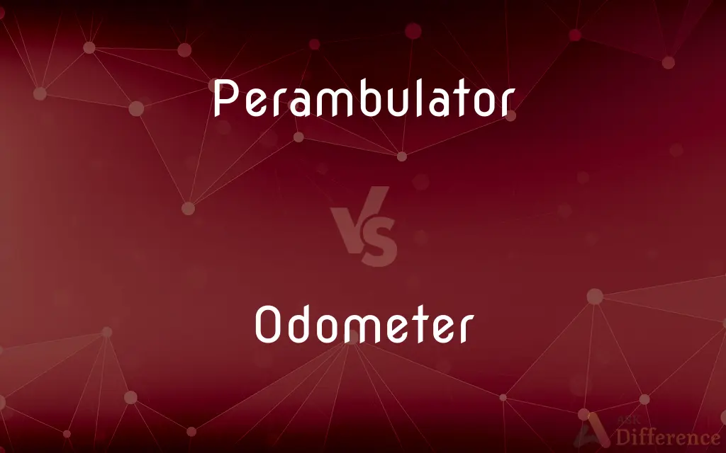 Perambulator vs. Odometer — What's the Difference?