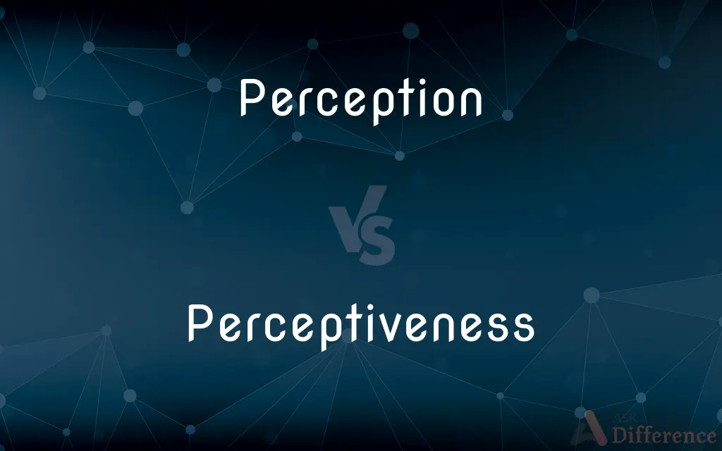 Perception vs. Perceptiveness — What's the Difference?