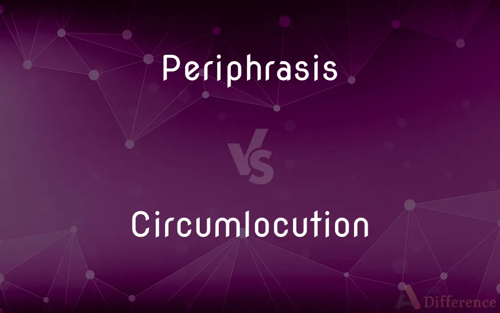 Periphrasis vs. Circumlocution — What's the Difference?