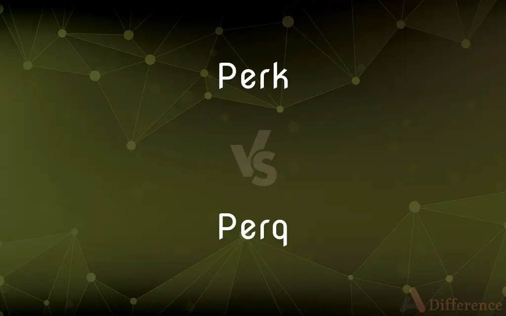 Perk vs. Perq — What's the Difference?