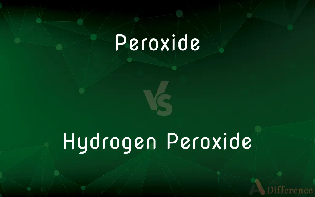 Peroxide vs. Hydrogen Peroxide — What's the Difference?