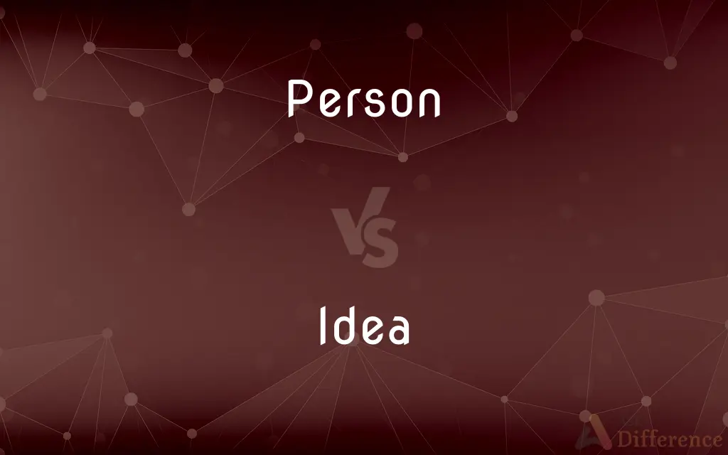 Person vs. Idea — What's the Difference?