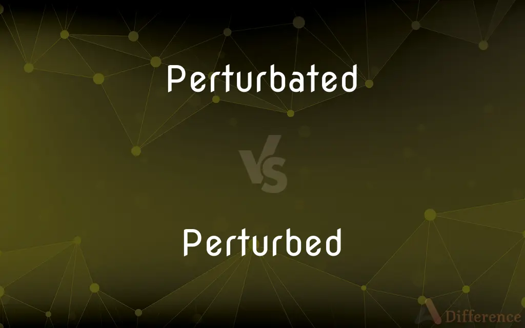 Perturbated vs. Perturbed — What's the Difference?