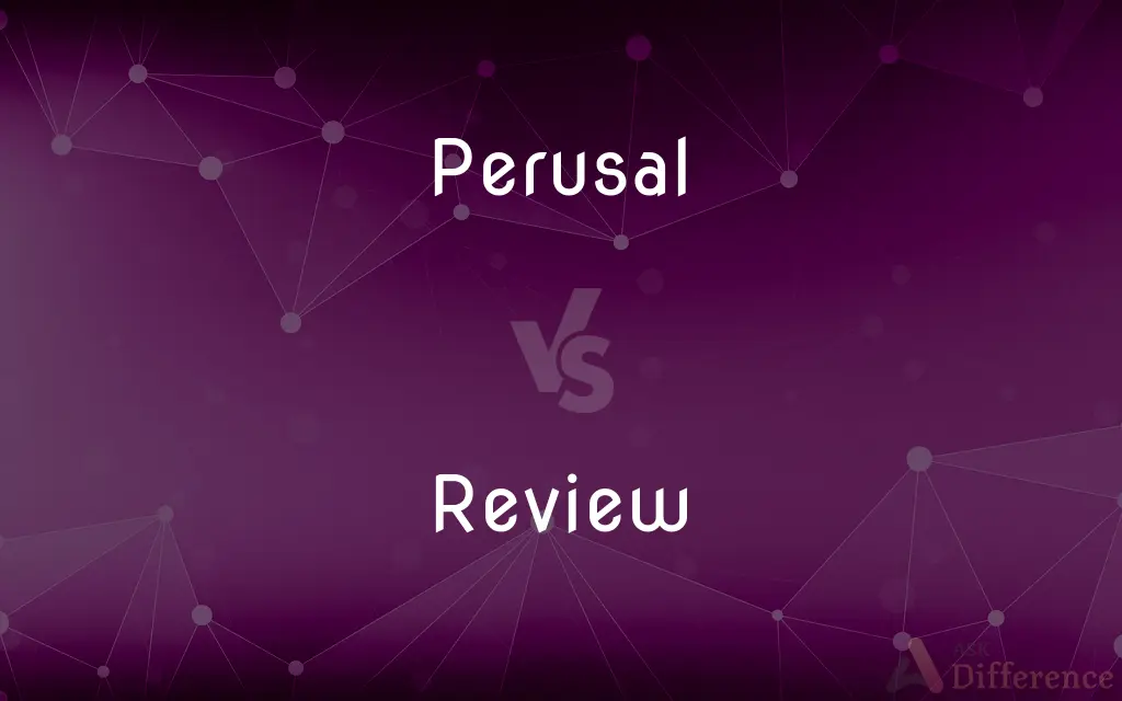 Perusal vs. Review — What's the Difference?