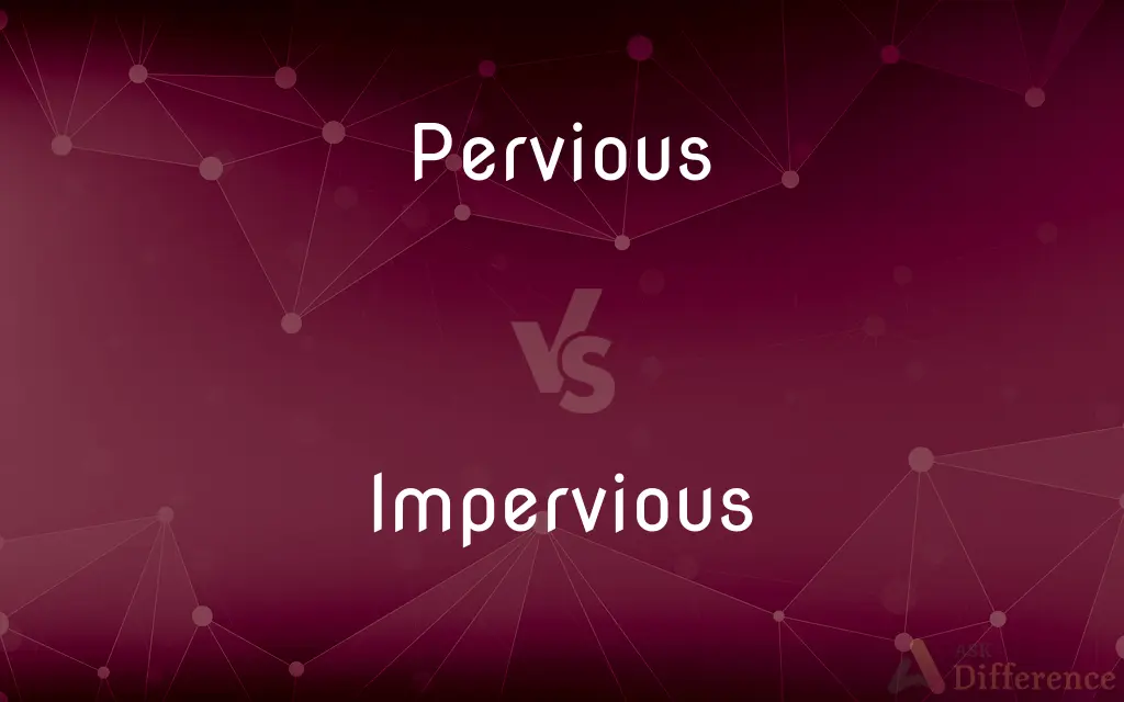 Pervious vs. Impervious — What's the Difference?