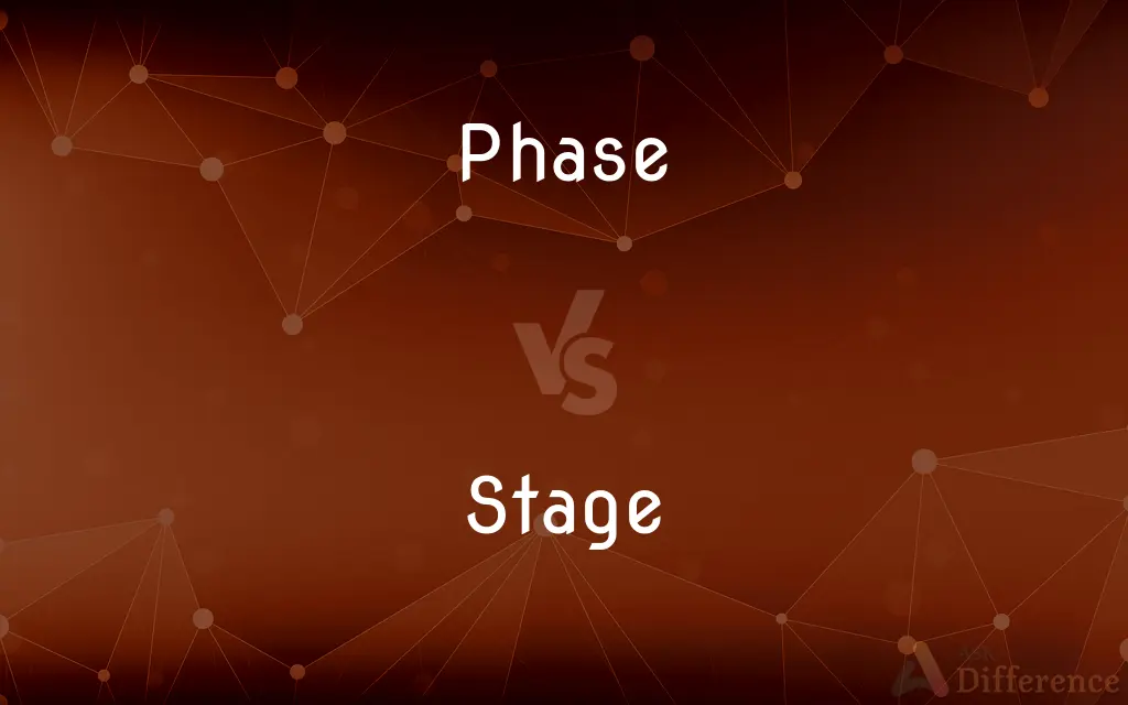 Phase vs. Stage — What's the Difference?