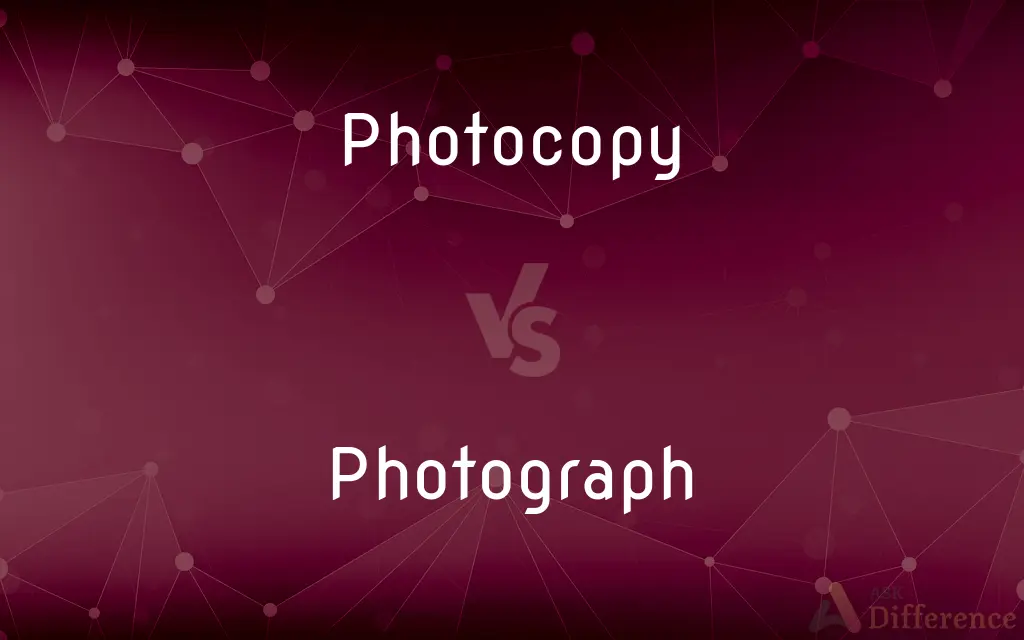 Photocopy vs. Photograph — What's the Difference?
