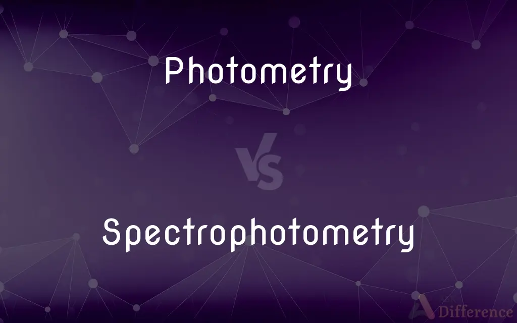 Photometry vs. Spectrophotometry — What's the Difference?