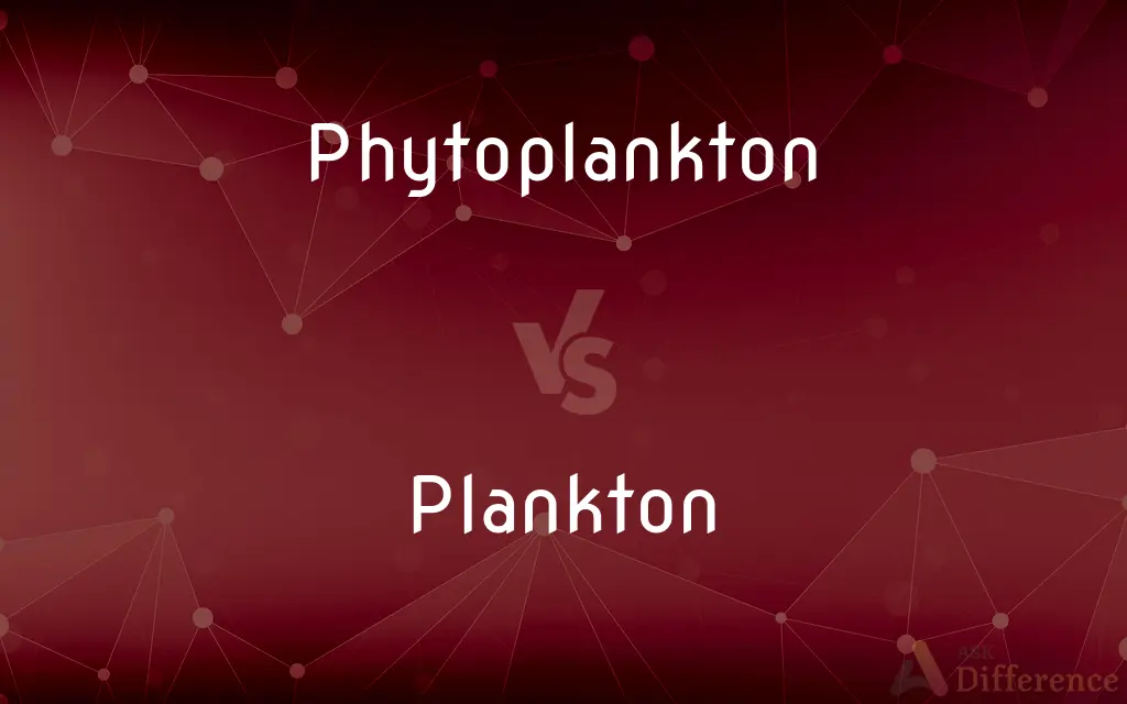 Phytoplankton vs. Plankton — What's the Difference?