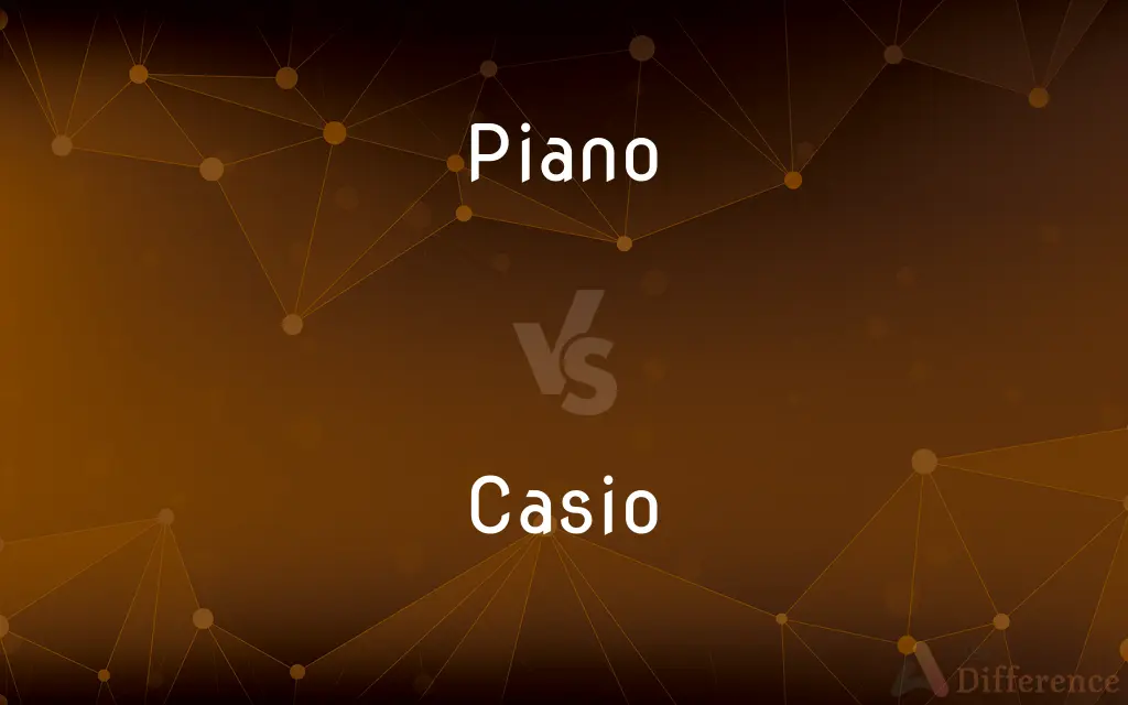 Piano vs. Casio — What's the Difference?