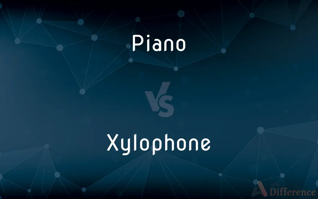 Piano vs. Xylophone — What's the Difference?