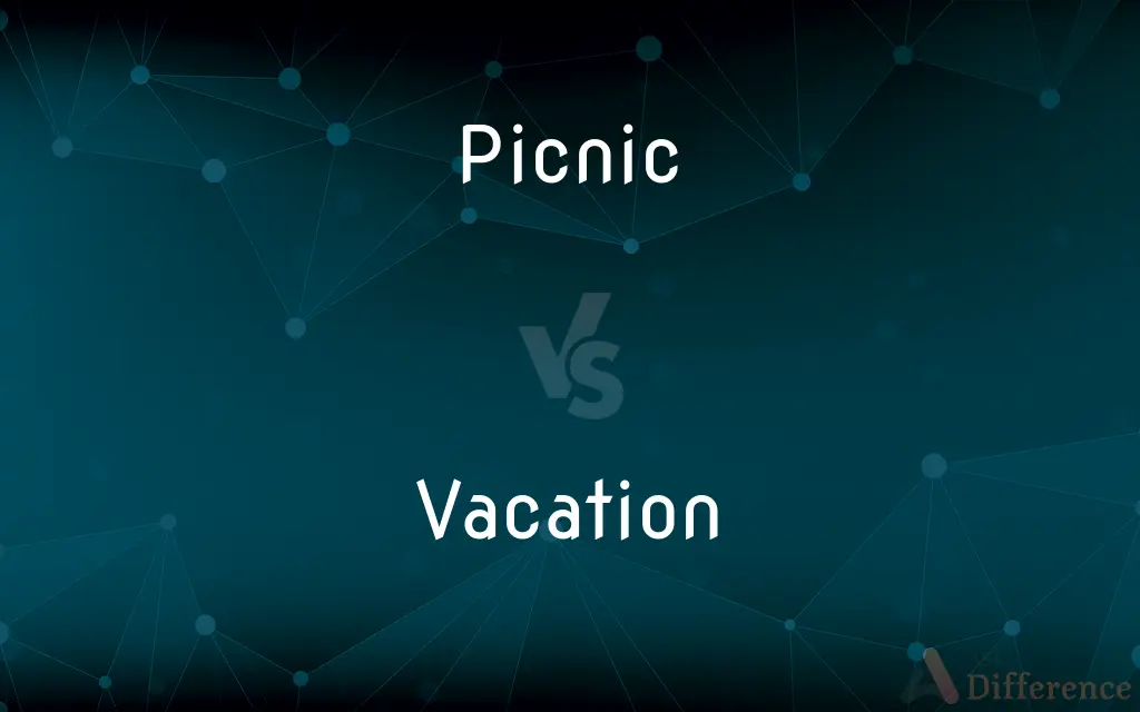Picnic vs. Vacation — What's the Difference?