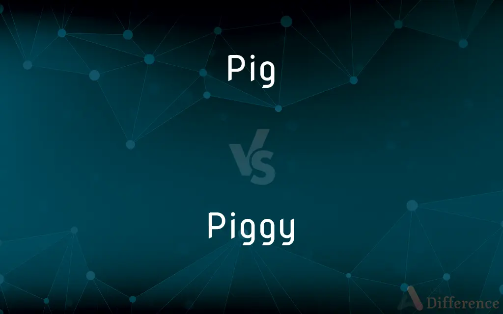 Pig vs. Piggy — What's the Difference?
