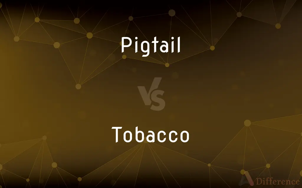 Pigtail vs. Tobacco — What's the Difference?
