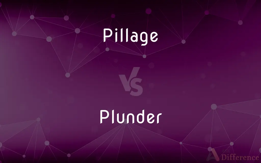 Pillage vs. Plunder — What's the Difference?
