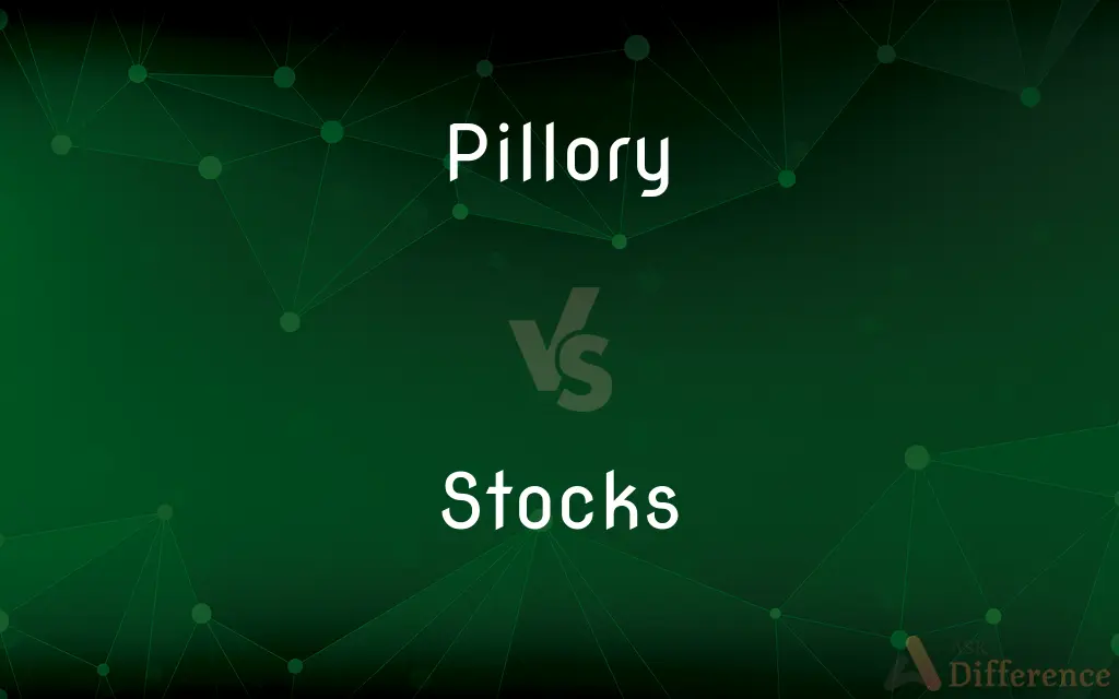 Pillory vs. Stocks — What's the Difference?