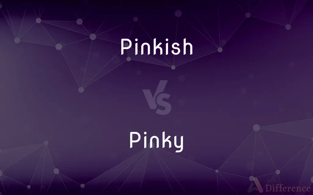 Pinkish vs. Pinky — What's the Difference?