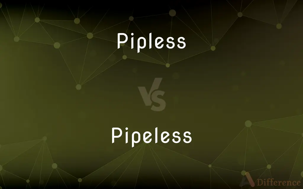 Pipless vs. Pipeless — What's the Difference?