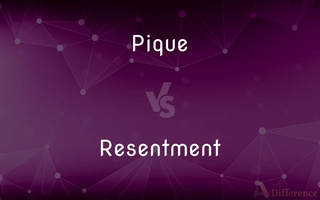 Pique vs. Resentment — What's the Difference?