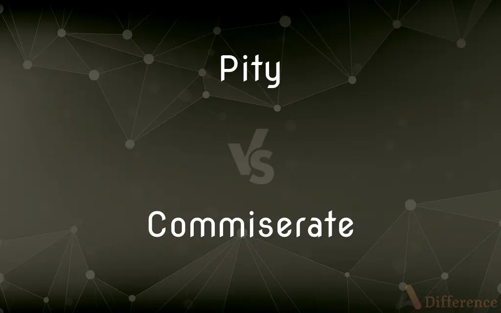 Pity vs. Commiserate — What's the Difference?